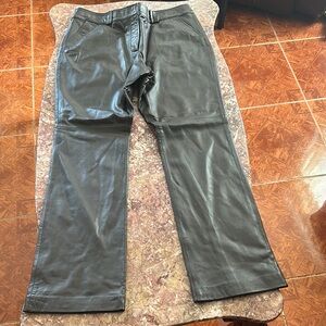 Women’s brown leather pants